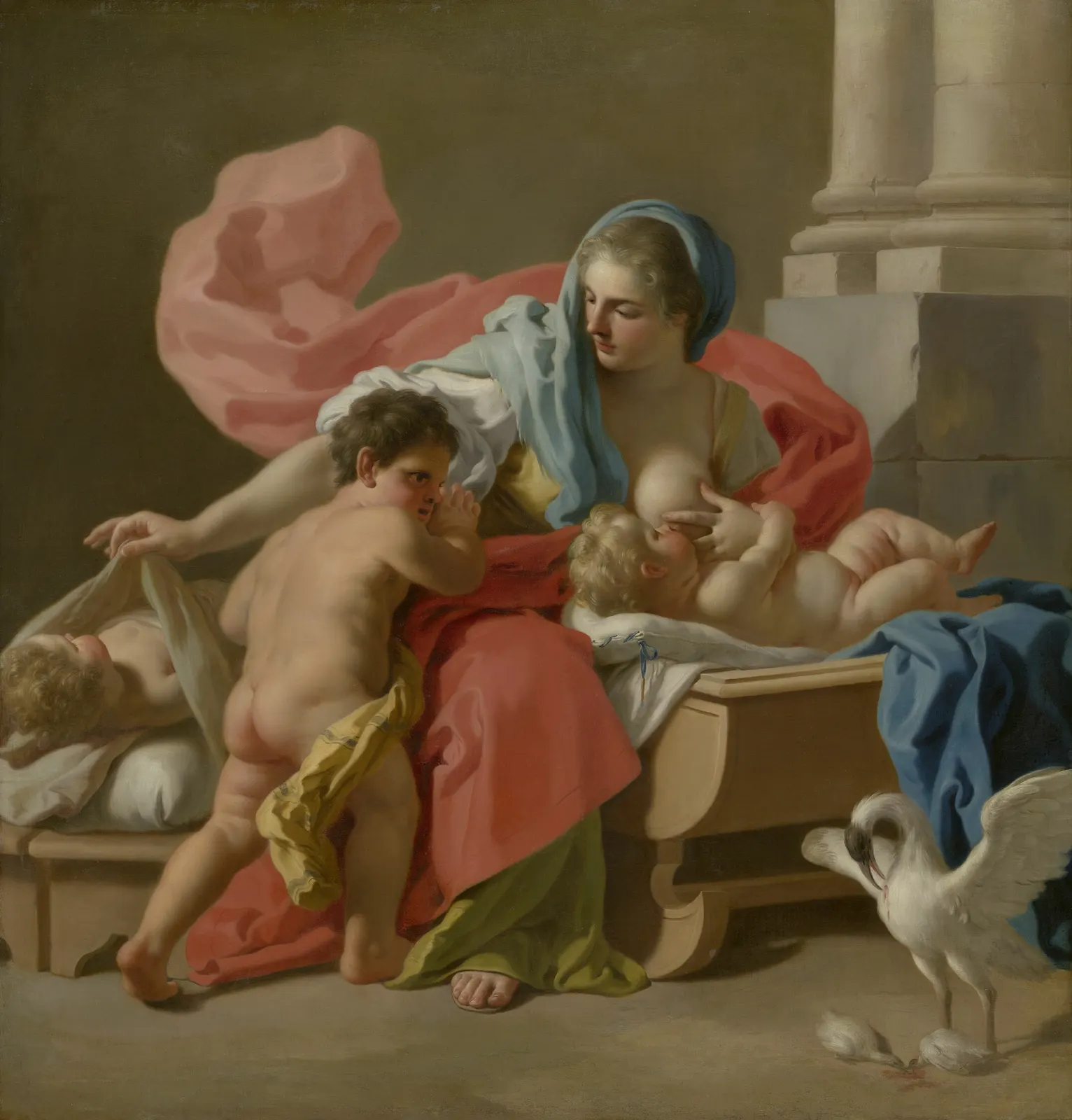 Allegory of Charity by Francesco de Mura; 1743