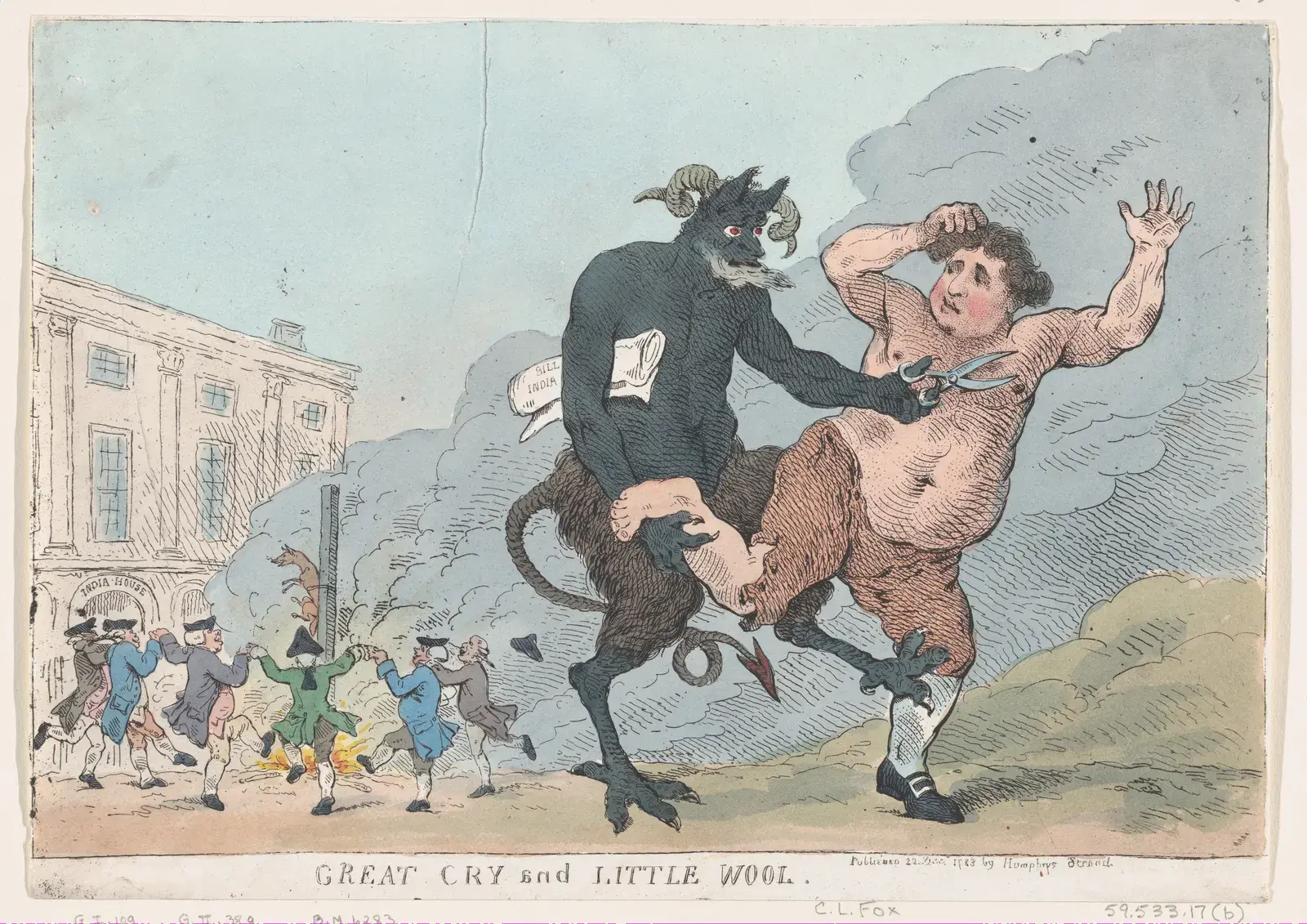 Great Cry and Little Wool by Thomas Rowlandson; 1783