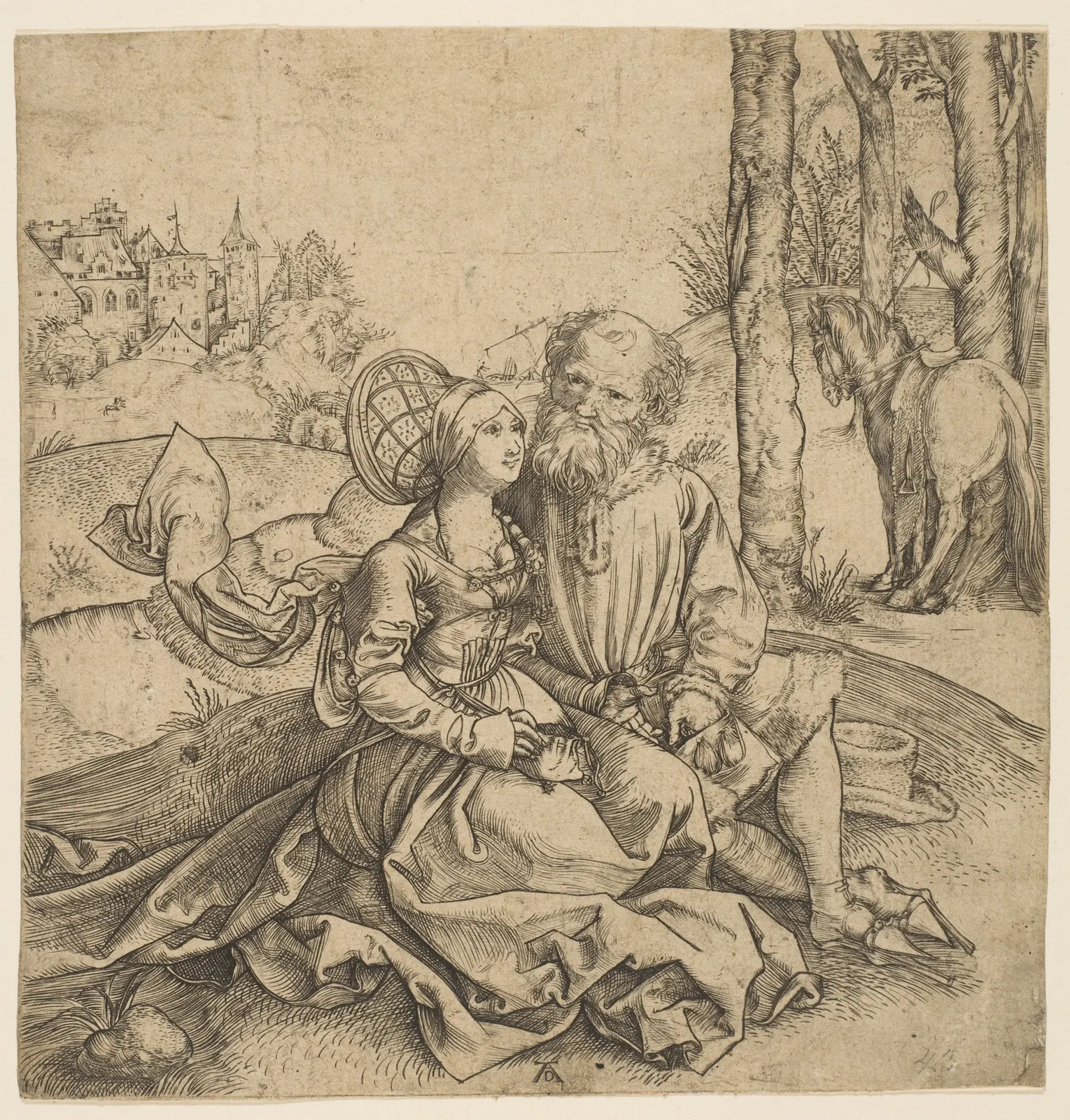 Ill-Matched Couple by Albrecht Durer; n.d.