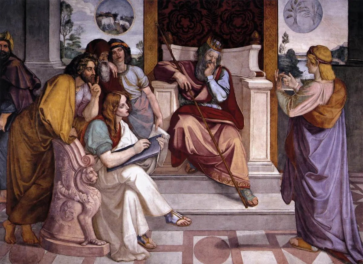 Joseph Interpreting Pharaoh's Dream by Peter von Cornelius; 1816-17