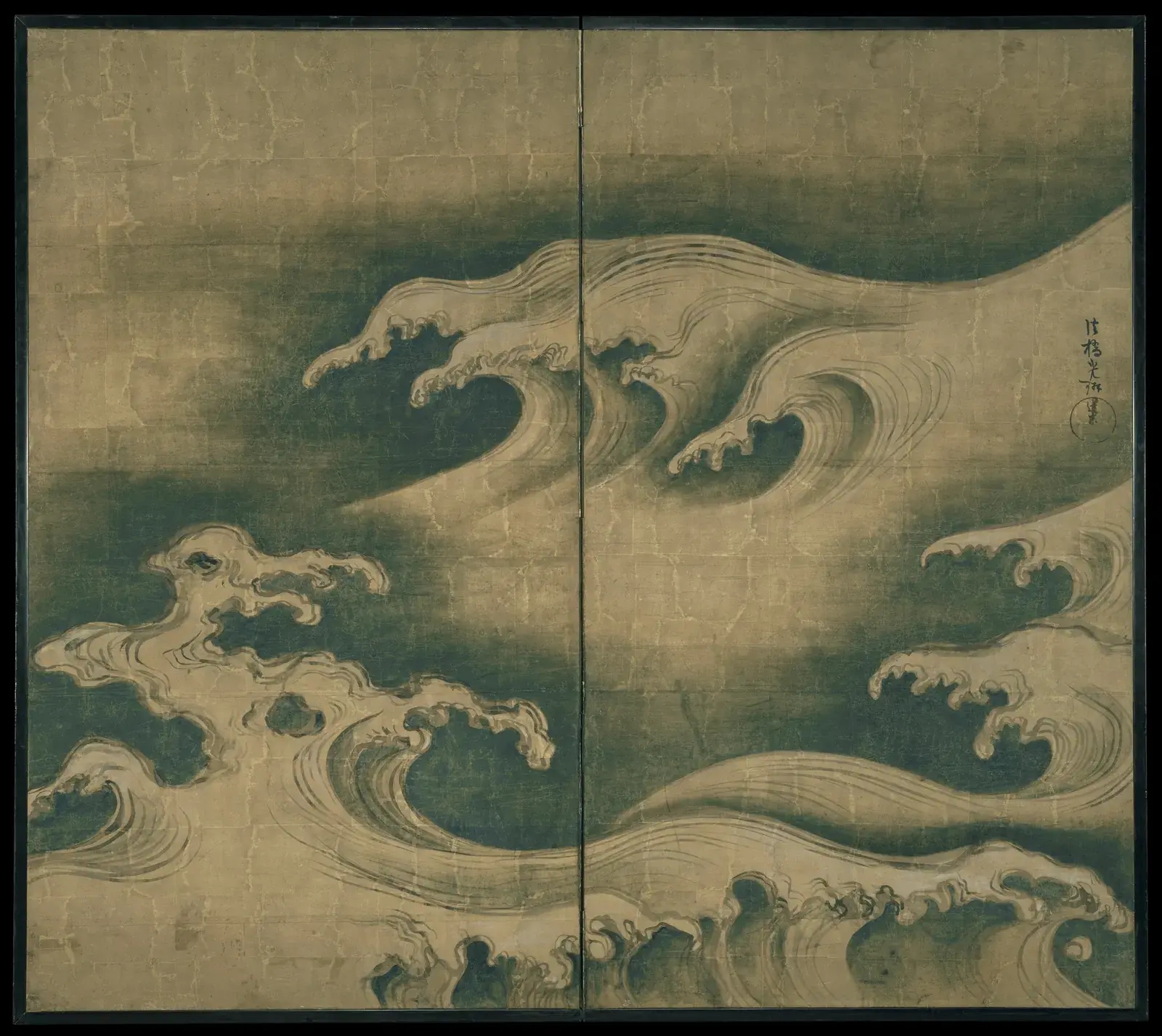 Rough Waves by Ogata Korin 1705