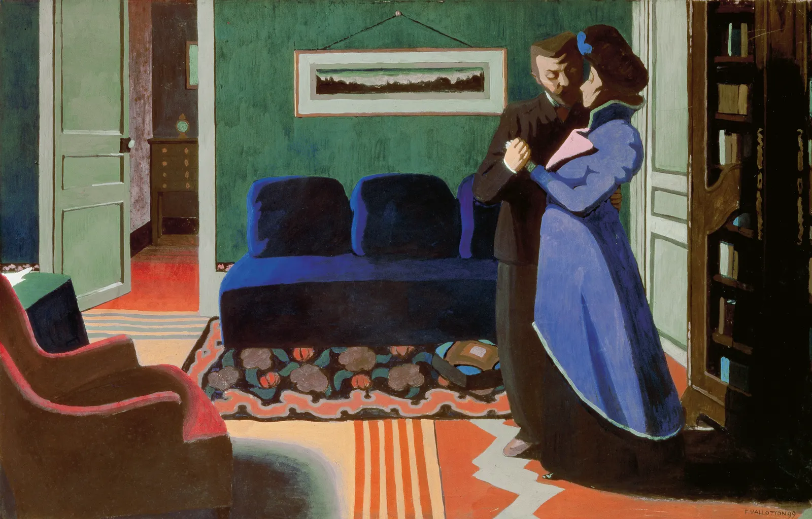 The Visit by Felix Vallotton; 1899