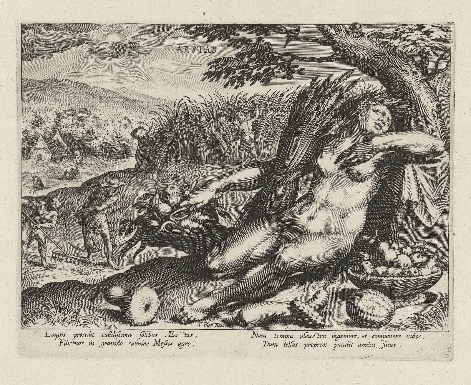 Zomer by Johann Sadeler; 1580