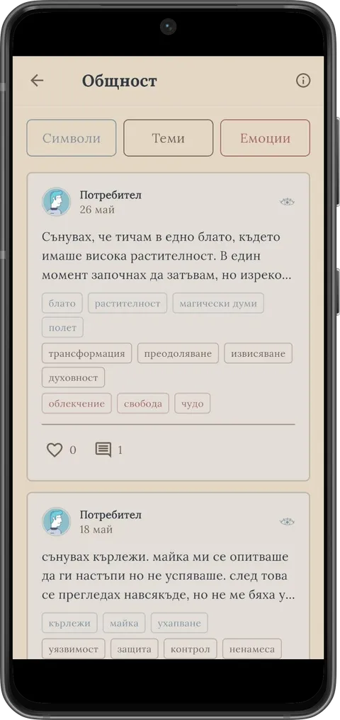 Сънища, споделени от общността